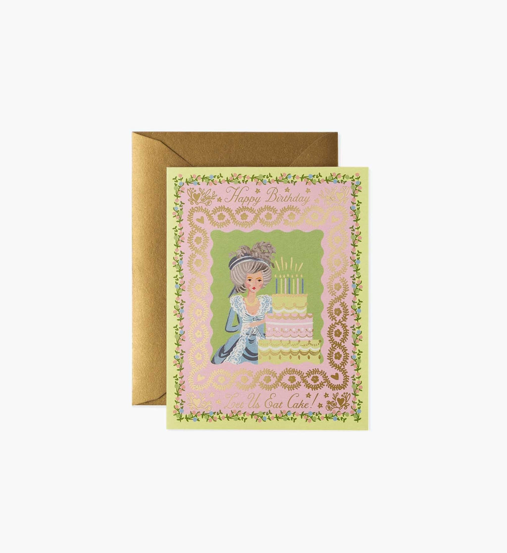 Let Us Eat Cake Birthday Card - Single Card