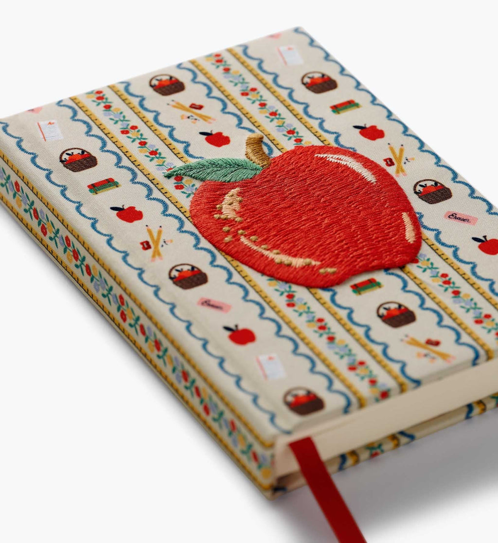 Mini Embroidered Journal - Schoolhouse
