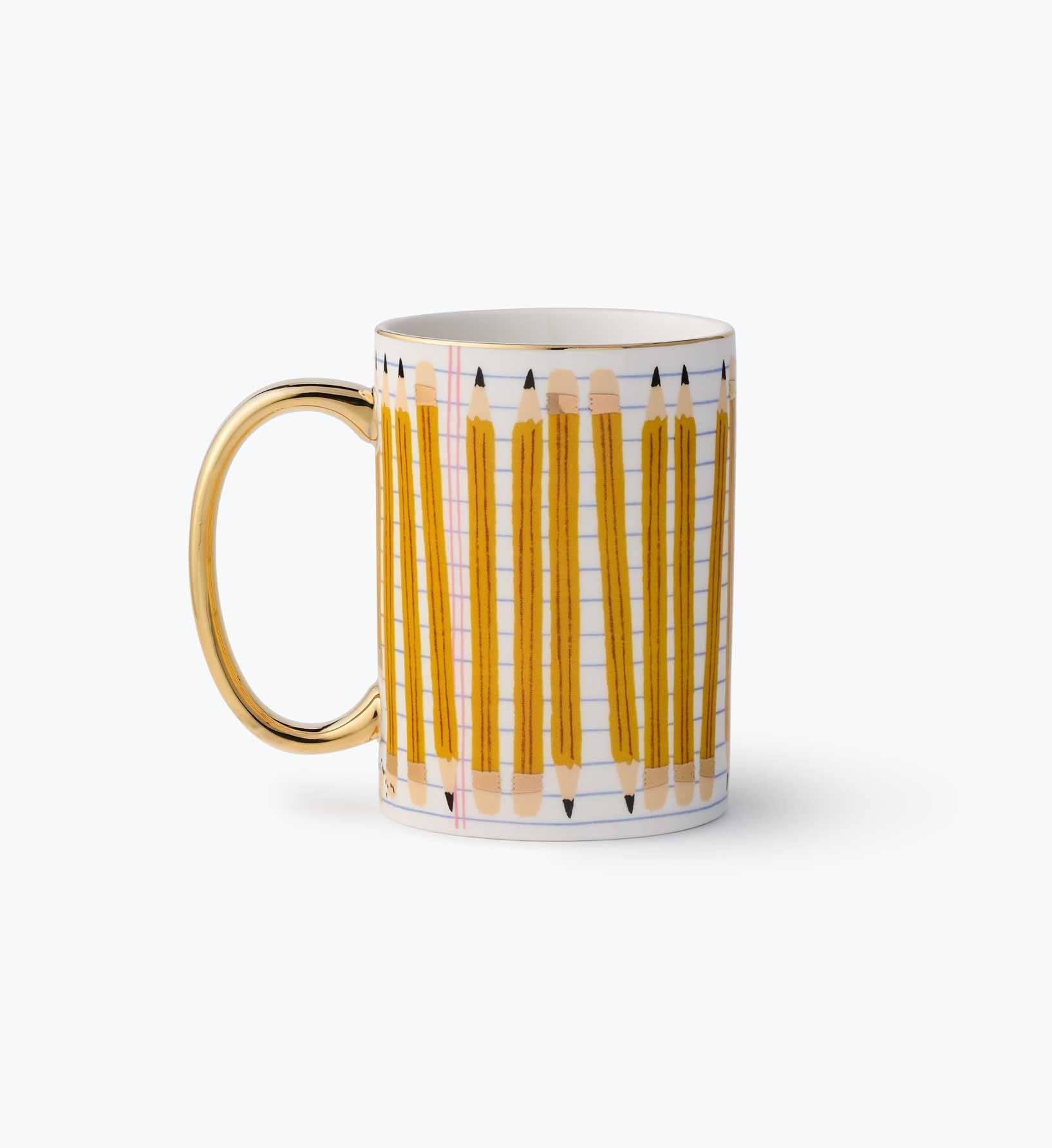 Porcelain Mug - Pencils