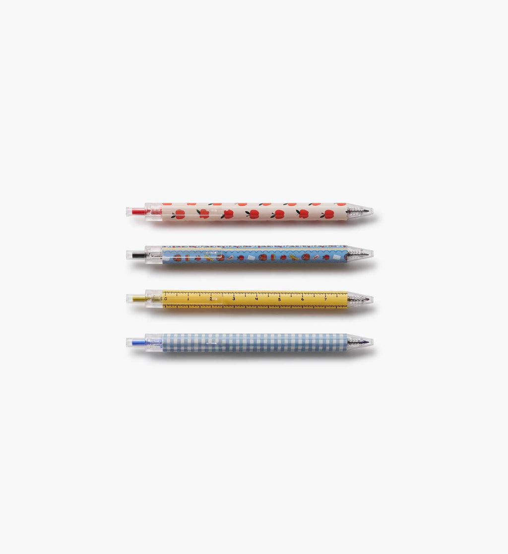 Gel Pen Set of 4 - Schoolhouse